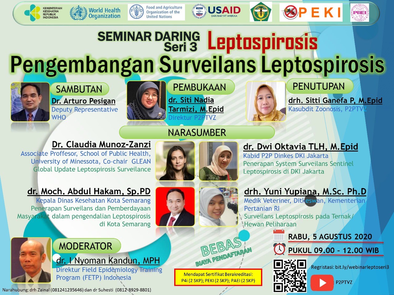 poster for third webinar in leptospirosis series
