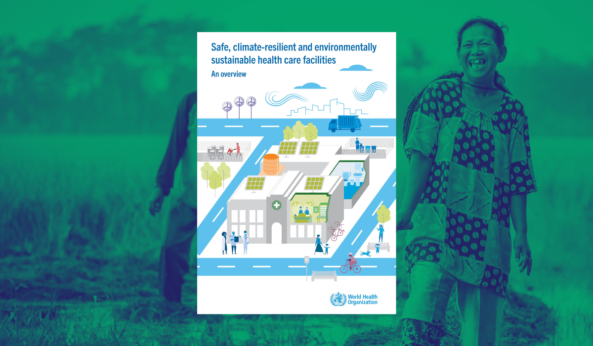 picture of the publication cover on top of a green background
