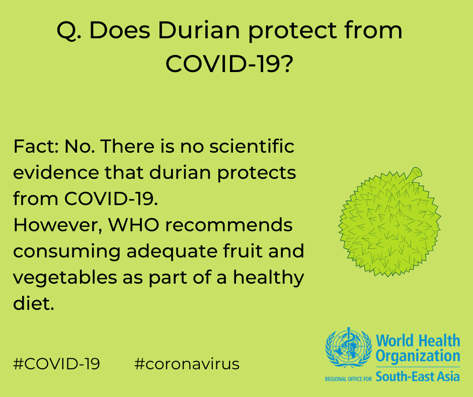 Covid19 Fact or Fiction-Durian Fruit Covid19 Fact or Fiction-Durian Fruit