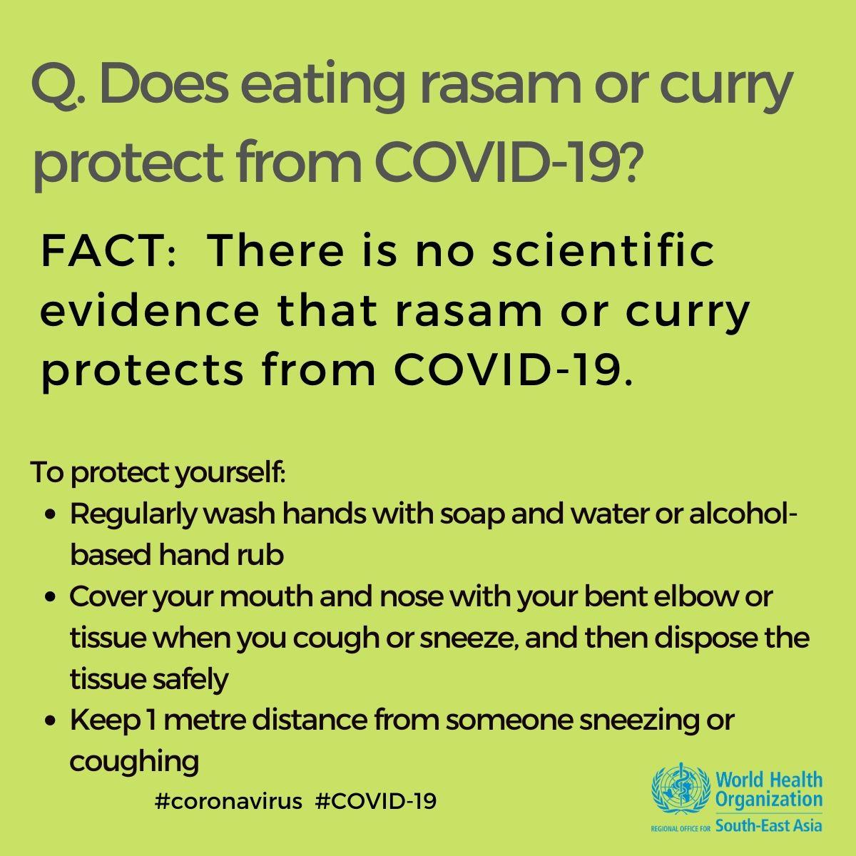 Covid19 Fact or Fiction-rasam and curry Covid19 Fact or Fiction-rasam and curry