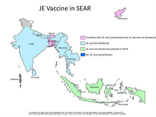 JE vaccine in SEAR JE vaccine in SEAR