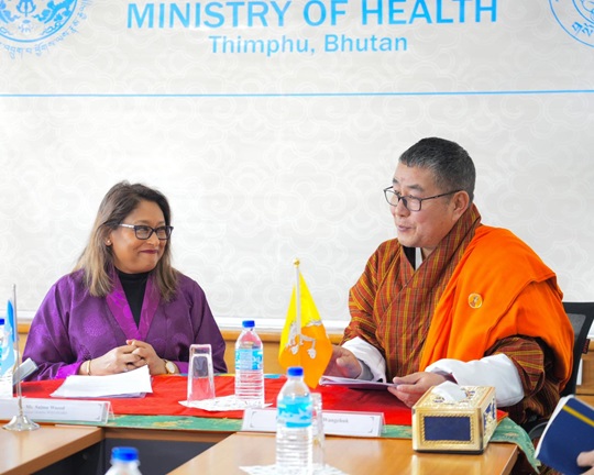 Regional Director Ms Wazed joined Health Minister Lyonpo Tandin Wangchuk to virtually inaugurate CT Scan Services at Jigme Dorji Wangchuck Military Hospital in Dewathang. This WHO supported initiative aims at bringing advanced healthcare closer to people