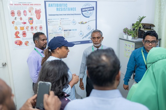 Regional Director, Saima Wazed visited Magoodhoo Health Center to observe reoriented PHC services and patient care pathway, Maldives