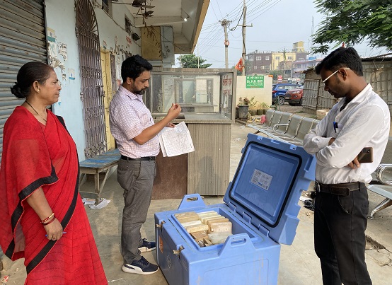 Dr Anisur Rahman Bhuyan monitoring a Sub Depot