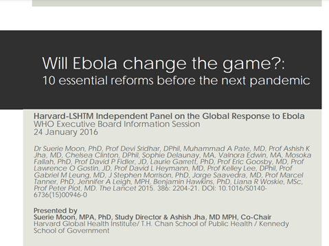Will Ebola change the game? 10 essential reforms before the next pandemic