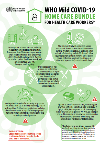 COVID-19 home care bundle for health care workers