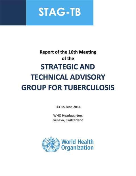 Report of the 16th Meeting of the Strategic and Technical Advisory Group for TB