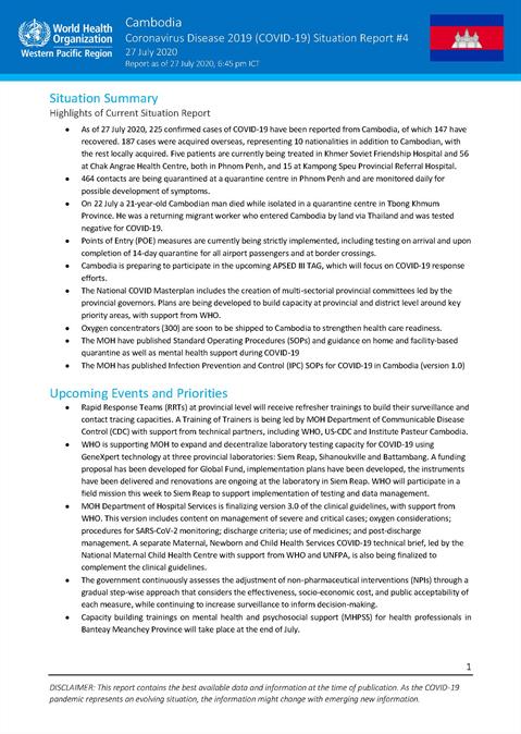 COVID-19 Joint WHO-MOH Situation Report 04