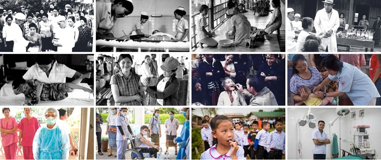 WHO75 Highlighting health milestones in Lao PDR