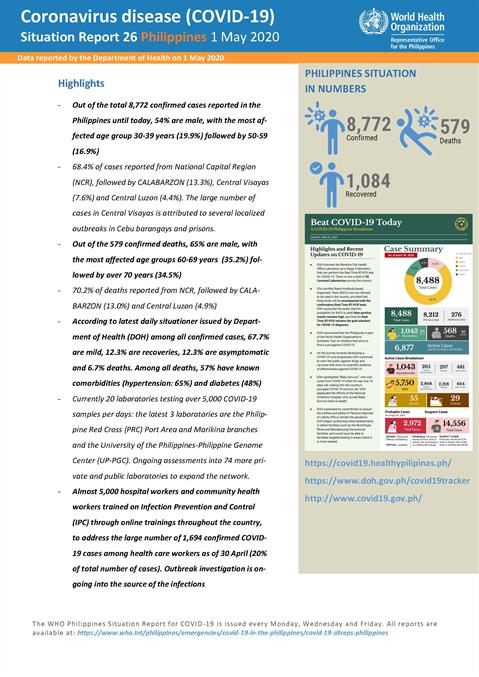 COVID-19 in the Philippines Situation Report 26