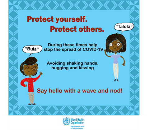 Protect yourself.  Protect others. Infographic visualising the recommended advice.