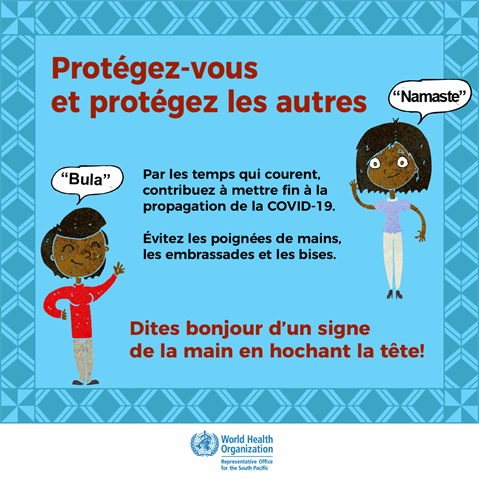 Protégez-vous et protégez les autres Infographic visualising the recommended advice.