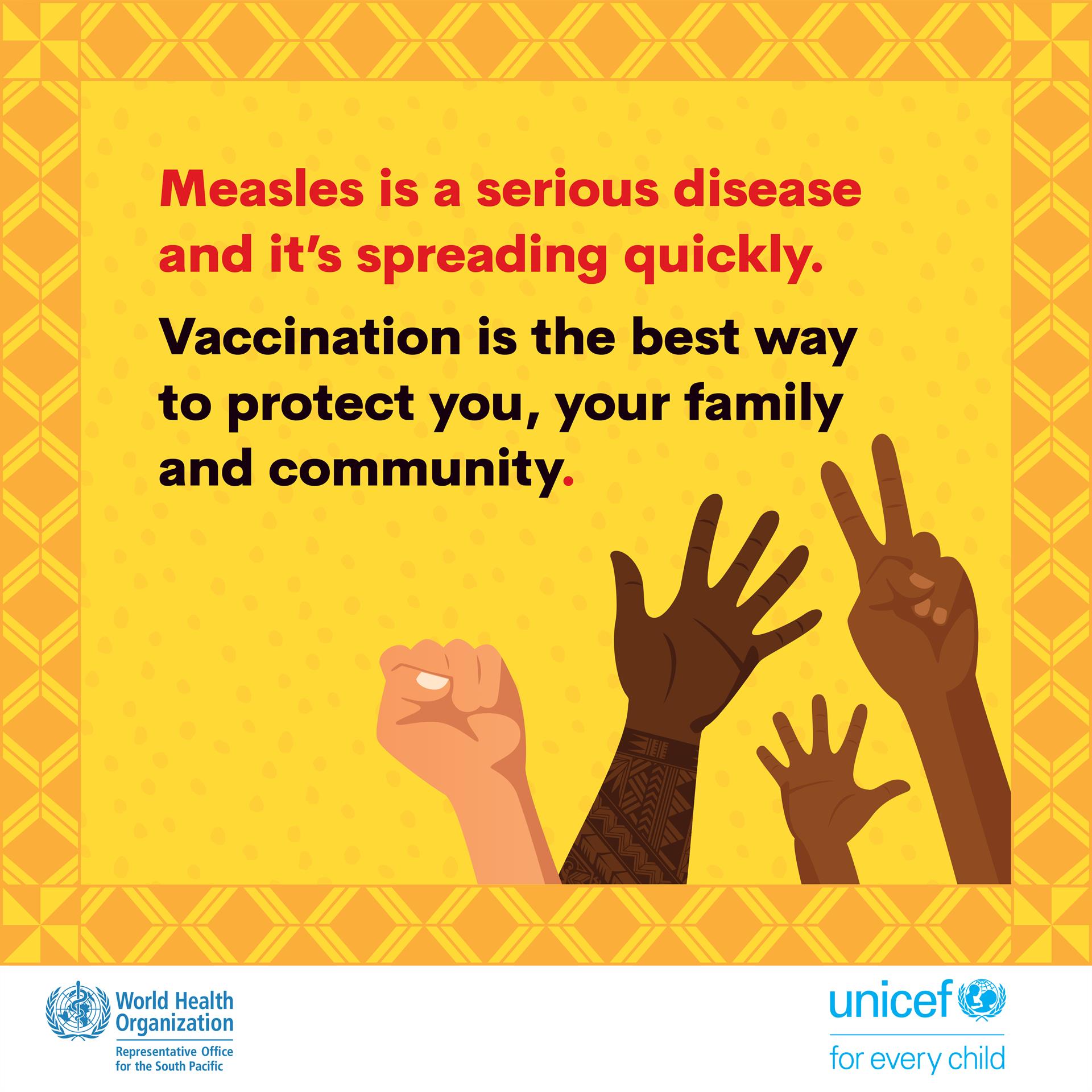 Measles is a serious disease