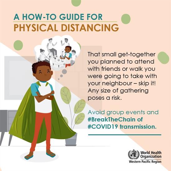 How to guide to physical distancing: group events