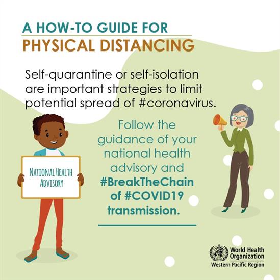 How to guide to physical distancing: self-quarantine