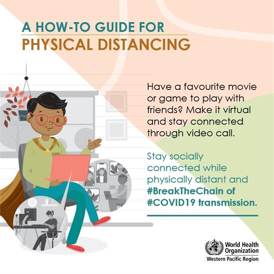 How-to guide for physical distancing: socially connected
