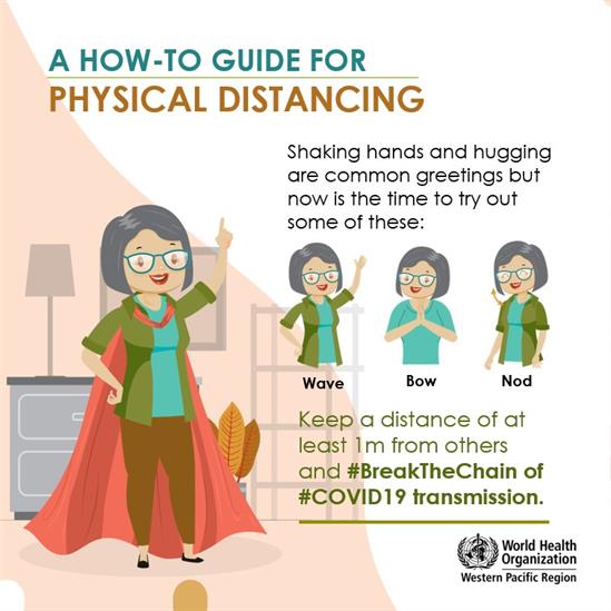 How-to guide to physical distancing: greetings