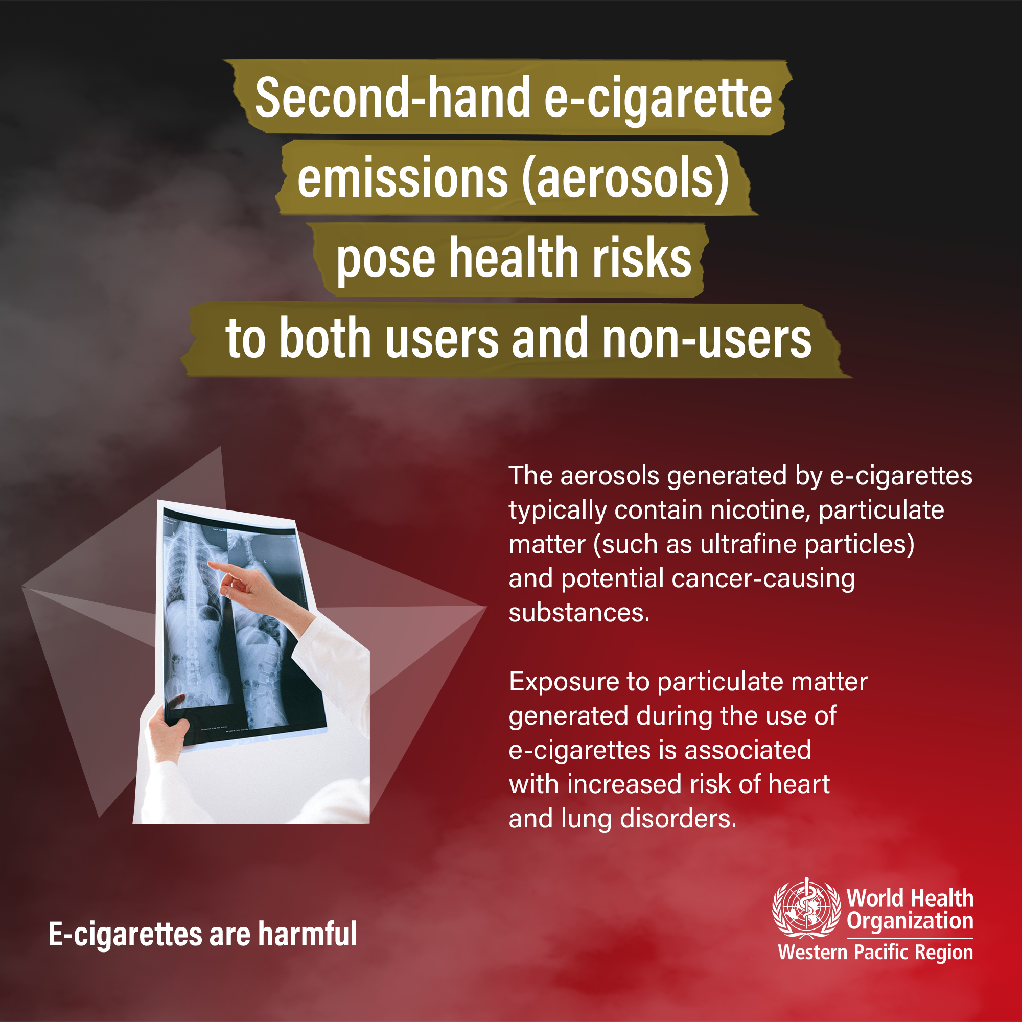 Second-hand e-cigarette emissions pose health risks
