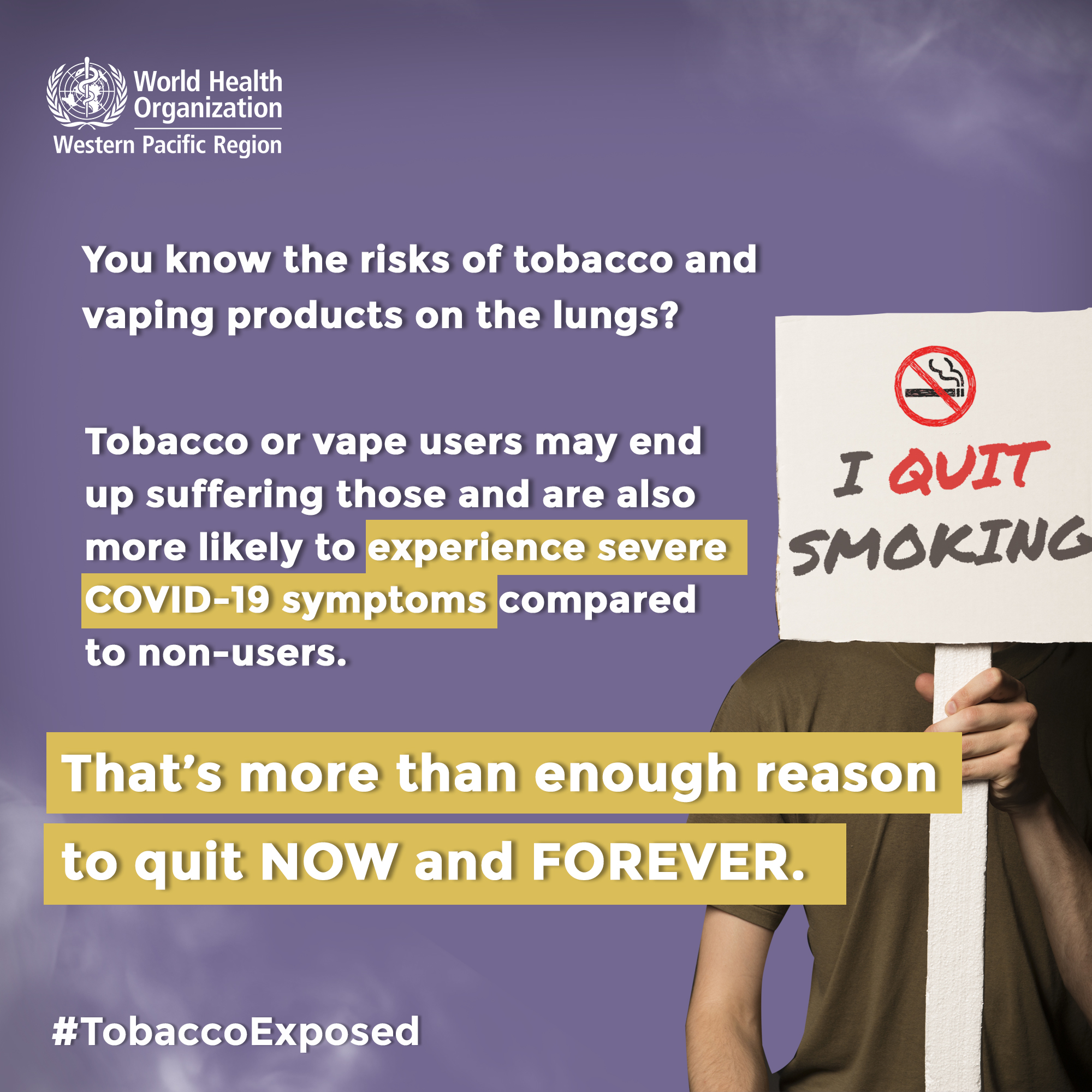 Providing tobacco cessation support and protocols