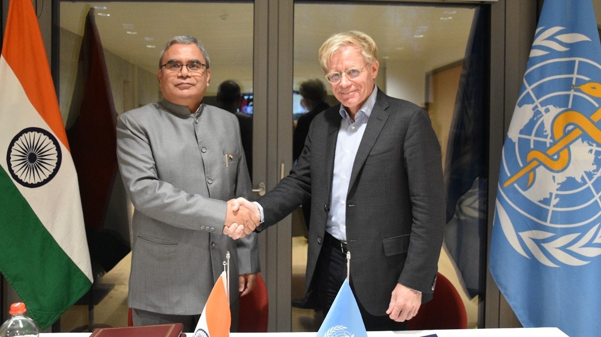 WHO and Ministry of AYUSH, Republic of India agreement signed to advance traditional, complementary, and integrative medicine.