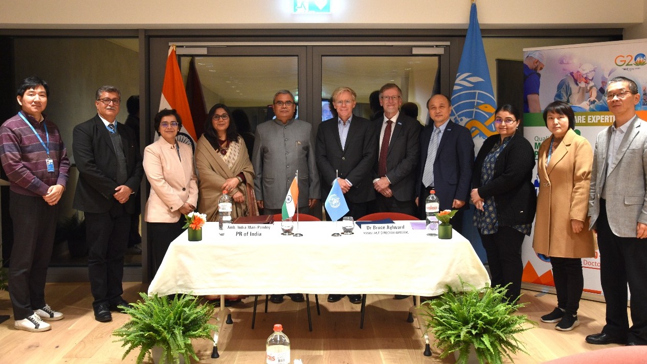 WHO and Ministry of AYUSH, Republic of India agreement signed to advance traditional, complementary, and integrative medicine.