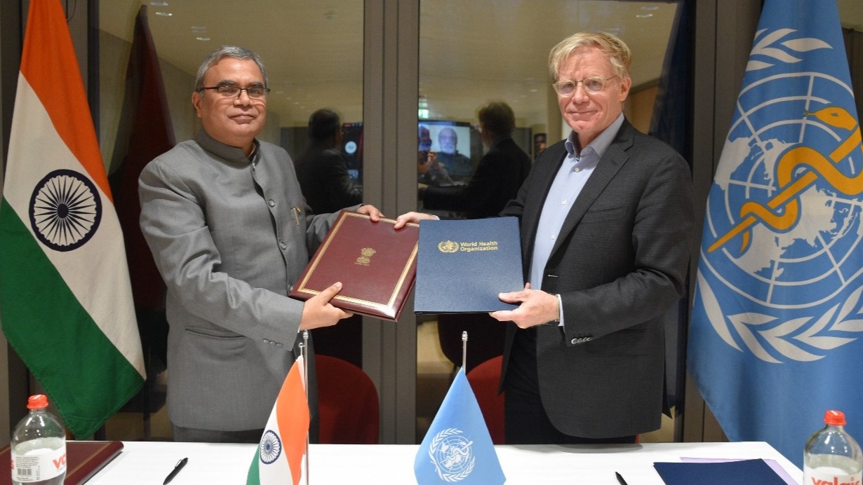 WHO and Ministry of AYUSH, Republic of India agreement signed to advance traditional, complementary, and integrative medicine.