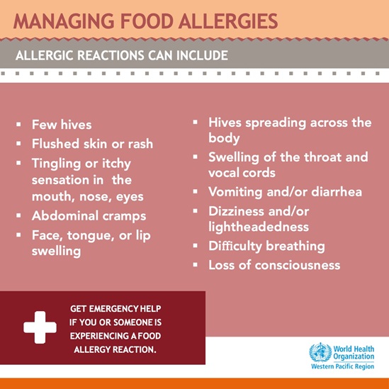 Managing food allergies