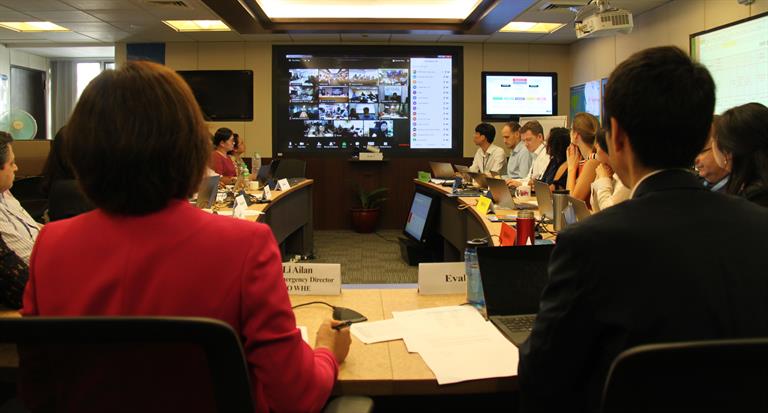IMG_9234 Countries connected via video conference during Exercise Crystal